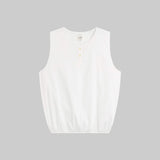 Leset - Pre-Order: Yoko Sleeveless Button Blouson