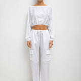 Leset - Yoko Long Sleeve Blouson Top