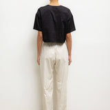 Leset - Yoko Short Sleeve Tie Top