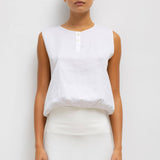 Leset - Pre-Order: Yoko Sleeveless Button Blouson