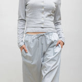 Leset - Yoshi Stripe Crop Drawstring Pant