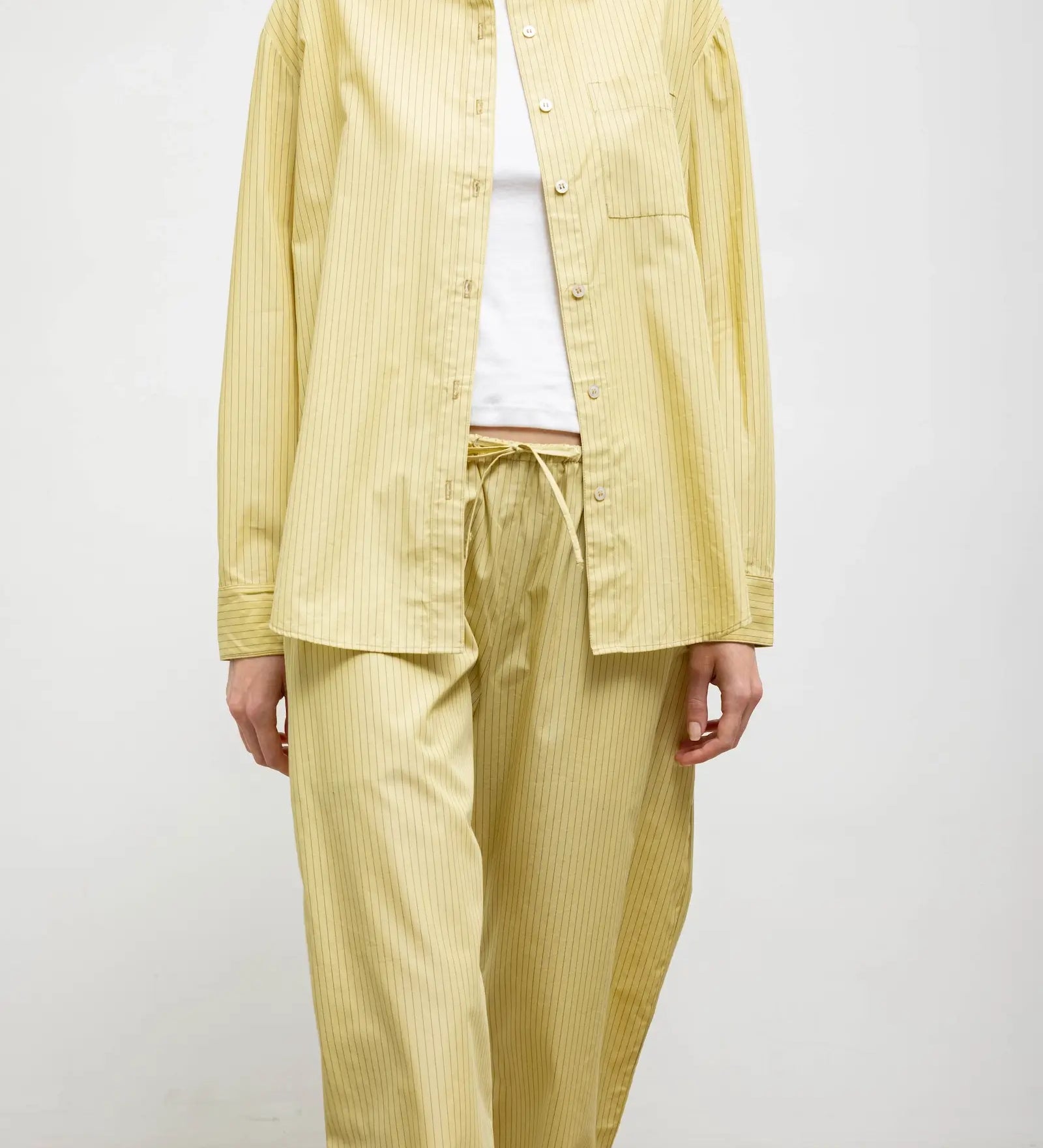 Leset - Yoshi Stripe Crop Drawstring Pant
