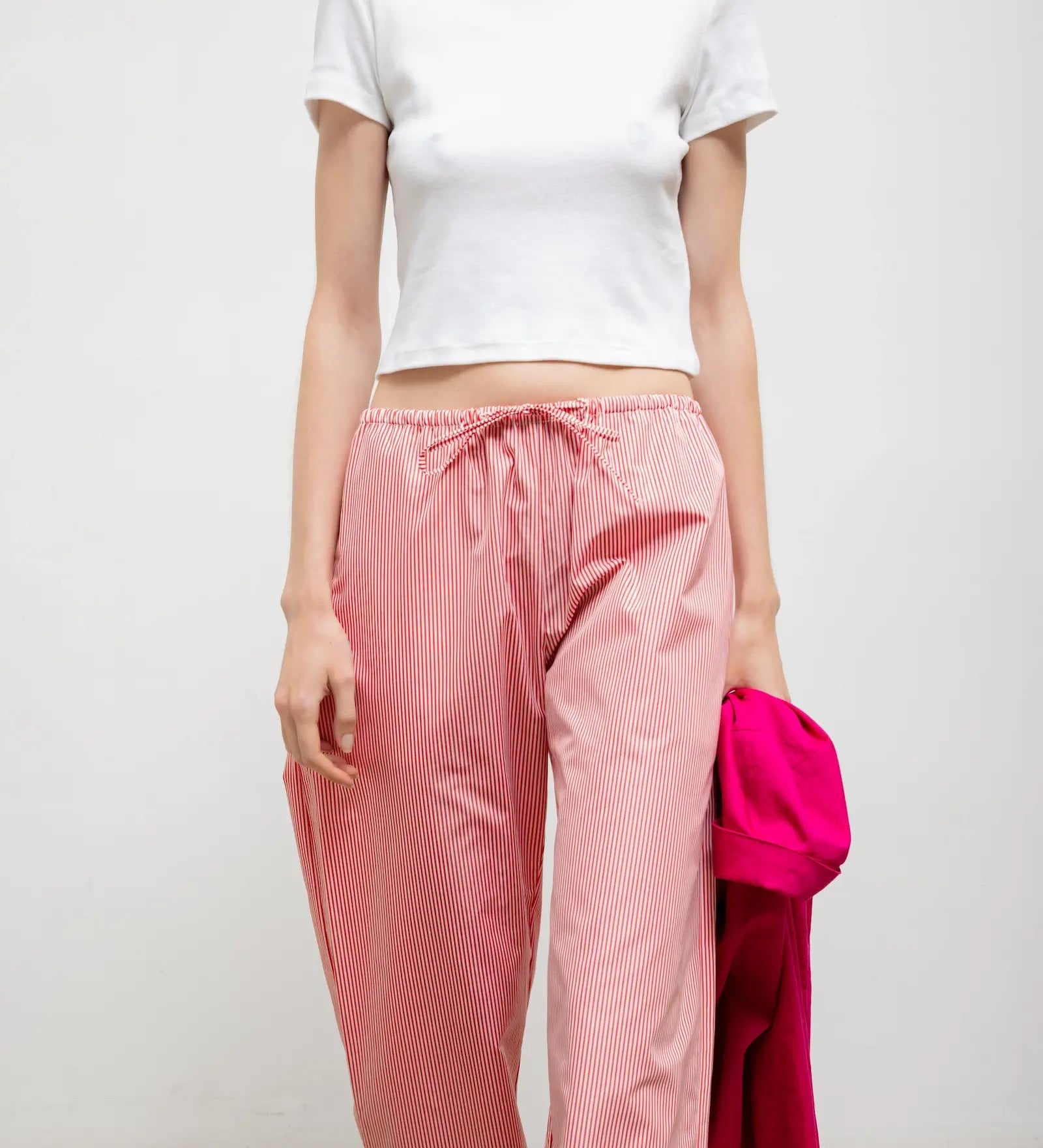 Leset - Yoshi Stripe Crop Drawstring Pant