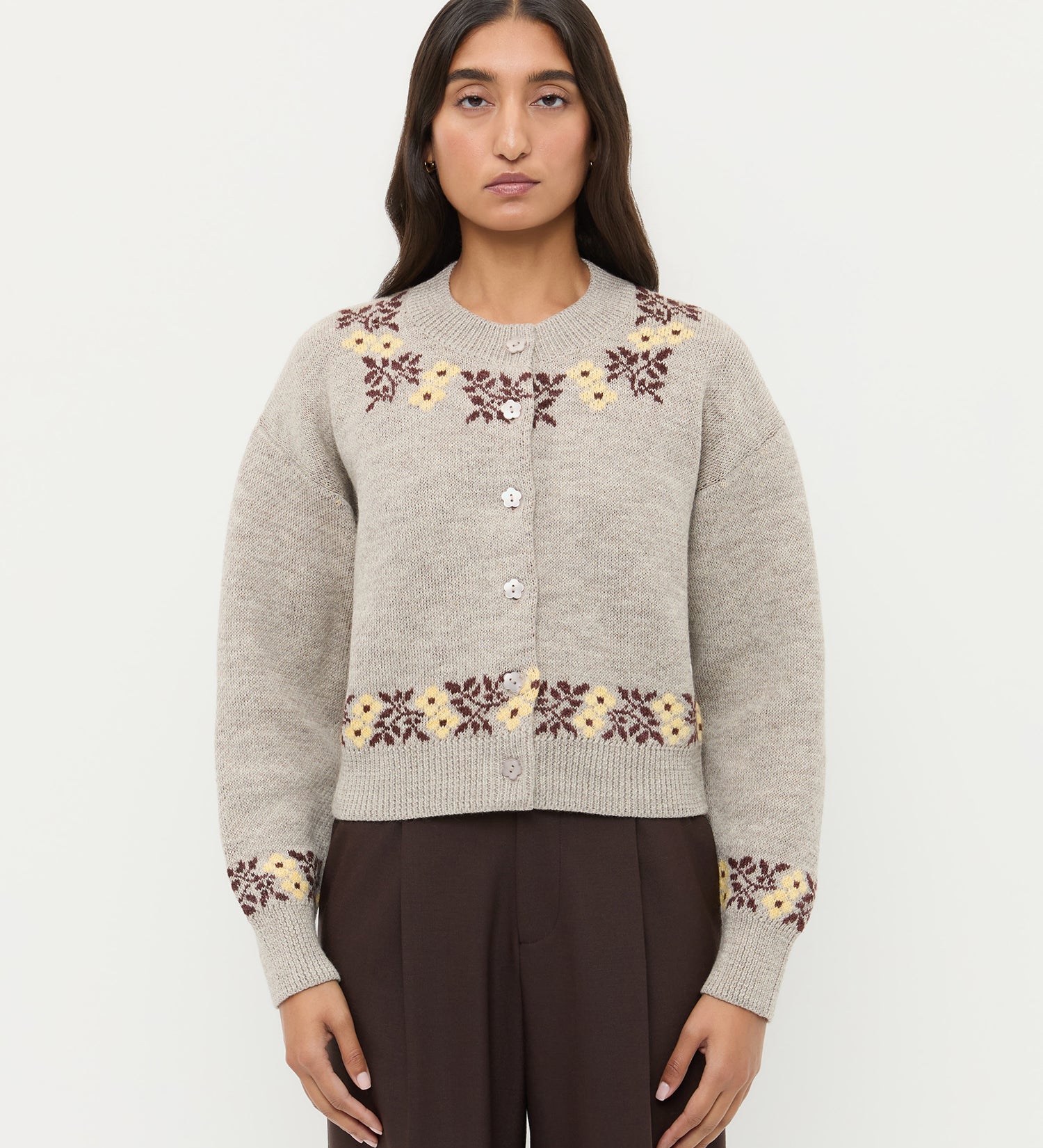 Loeffler Randall - Leto Intarsia Cardigan