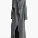 Khaite - Levitt Coat in Grey Melange