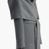Khaite - Levitt Coat in Grey Melange