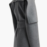 Khaite - Levitt Coat in Grey Melange