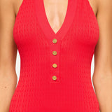 L'AGENCE - Natalya Collared One - Piece Swimsuit