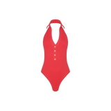 L'AGENCE - Natalya Collared One - Piece Swimsuit