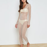 L'AGENCE - Sara Mesh Cover - Up Dress