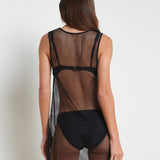 L'AGENCE - Angela Mesh Cover-Up Dress