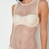 L'AGENCE - Angela Mesh Cover-Up Dress