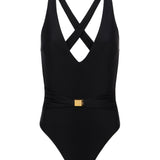 L'AGENCE - Lisa Plunge One-Piece Swimsuit