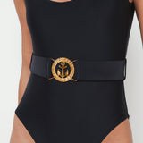 L'AGENCE - Mila Belted One-Piece Swimsuit