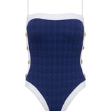 L'AGENCE - Tory Bandeau One-Piece Swimsuit