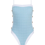L'AGENCE - Tory Bandeau One-Piece Swimsuit