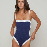L'AGENCE - Tory Bandeau One-Piece Swimsuit