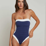 L'AGENCE - Tory Bandeau One-Piece Swimsuit