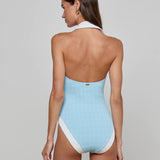 L'AGENCE - Natalya Collared One-Piece Swimsuit