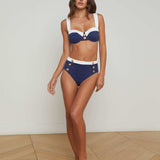 L'AGENCE - Vanessa High-Waisted Bikini Bottom