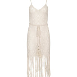 L'AGENCE - Haleigh Crochet Cover-Up Dress