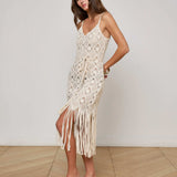 L'AGENCE - Haleigh Crochet Cover-Up Dress