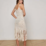 L'AGENCE - Haleigh Crochet Cover-Up Dress