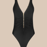 L'AGENCE - Dorrie Plunge One - Piece Swimsuit