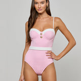 L'AGENCE - Amie Bandeau One - Piece Swimsuit