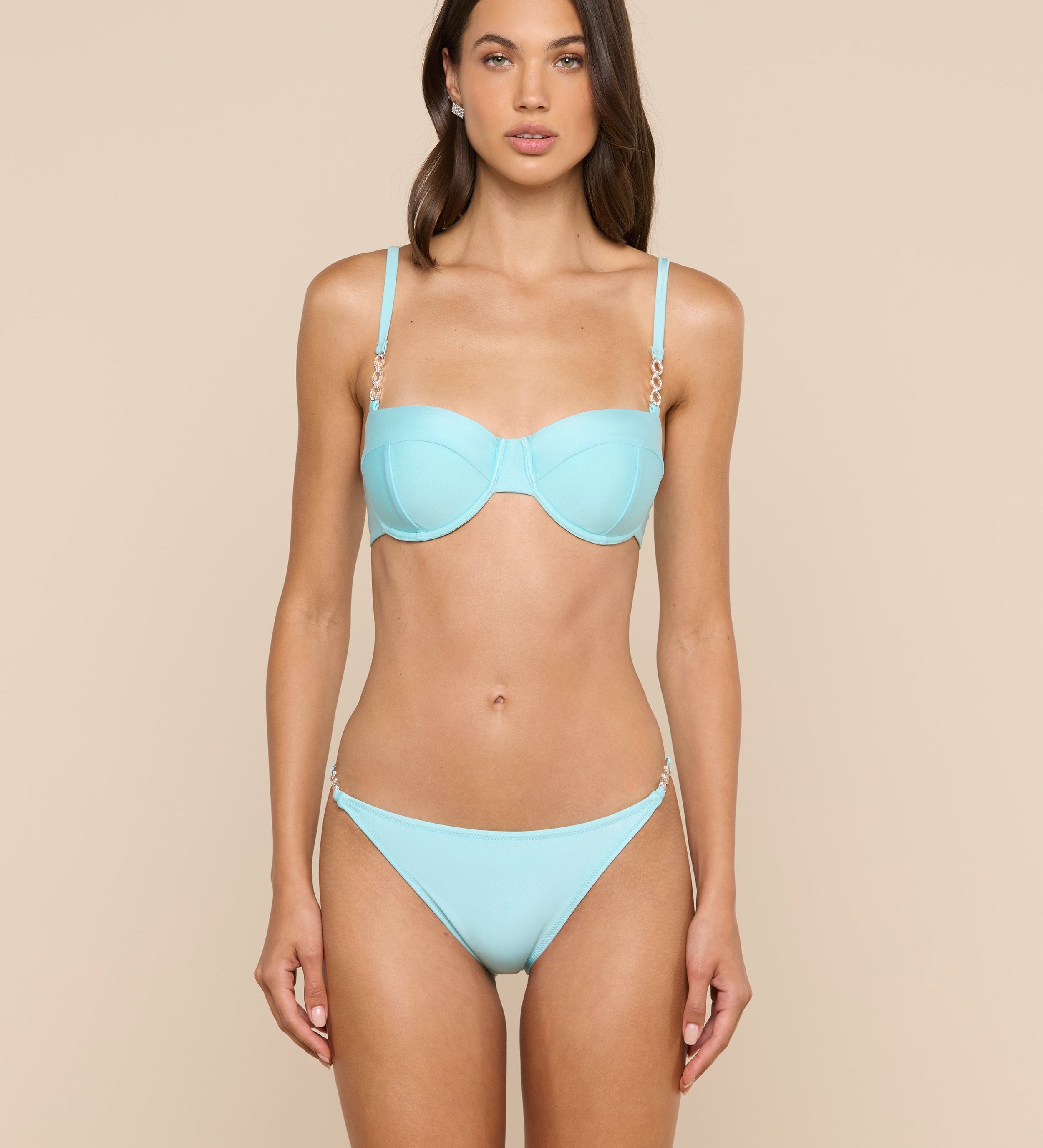 L'AGENCE - Violet String Bikini Bottom