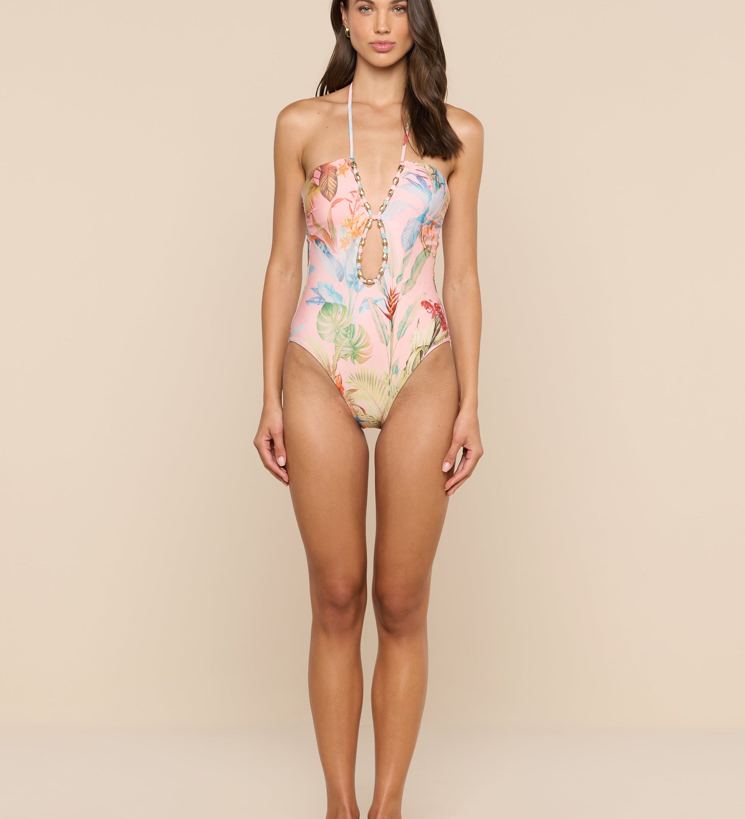 L'AGENCE - Opus Halter One - Piece Swimsuit