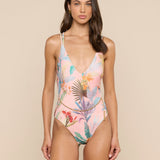 L'AGENCE - Breana Plunge One - Piece Swimsuit