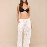 L'AGENCE - Geraldine Eyelet Cover - Up Pant
