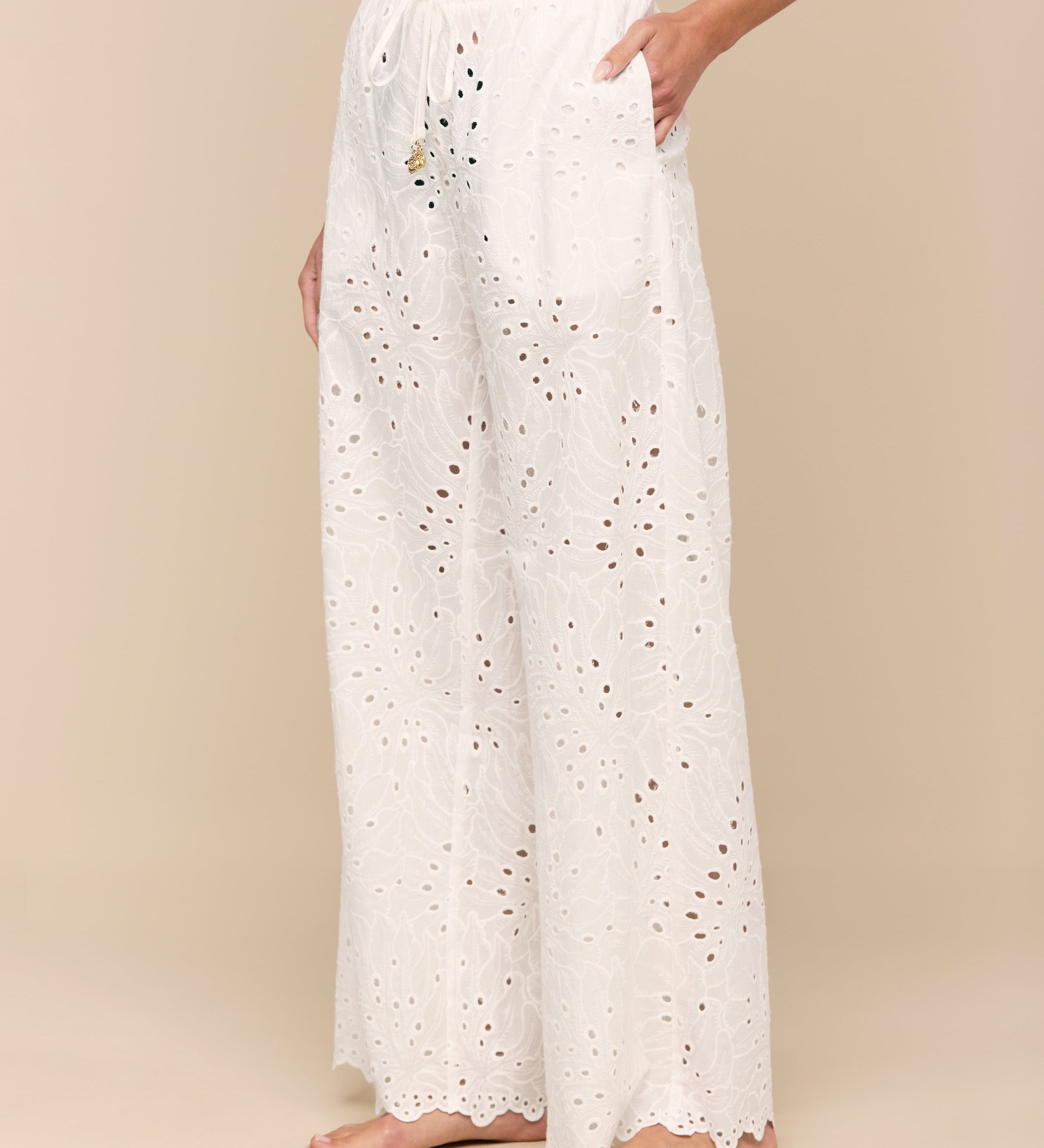 L'AGENCE - Geraldine Eyelet Cover - Up Pant