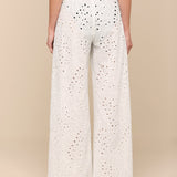 L'AGENCE - Geraldine Eyelet Cover - Up Pant