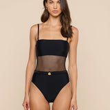 L'AGENCE - Tory Bandeau One - Piece Swimsuit