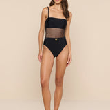 L'AGENCE - Tory Bandeau One - Piece Swimsuit