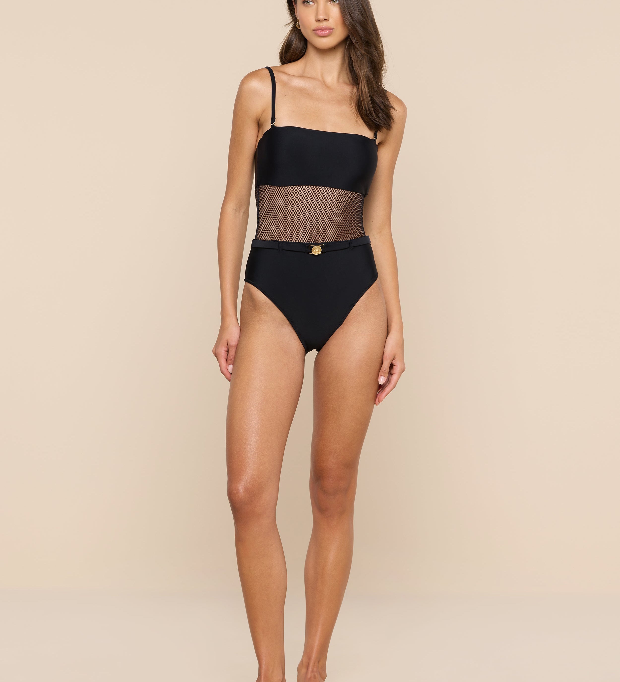 L'AGENCE - Tory Bandeau One - Piece Swimsuit