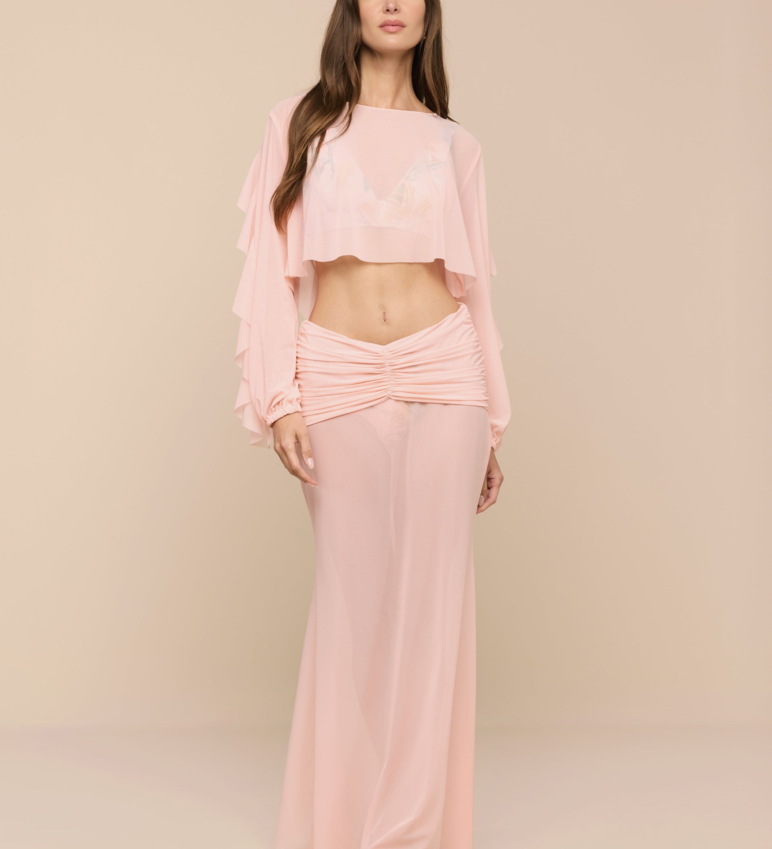 L'AGENCE - Mahe Mesh Cover - Up Skirt