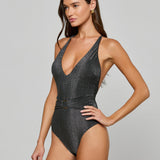 L'AGENCE - Lisa Plunge One - Piece Swimsuit