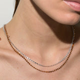 Dorsey - 14K FLOATING ETERNITY NECKLACE IN LAB DIAMOND, 14K YELLOW GOLD