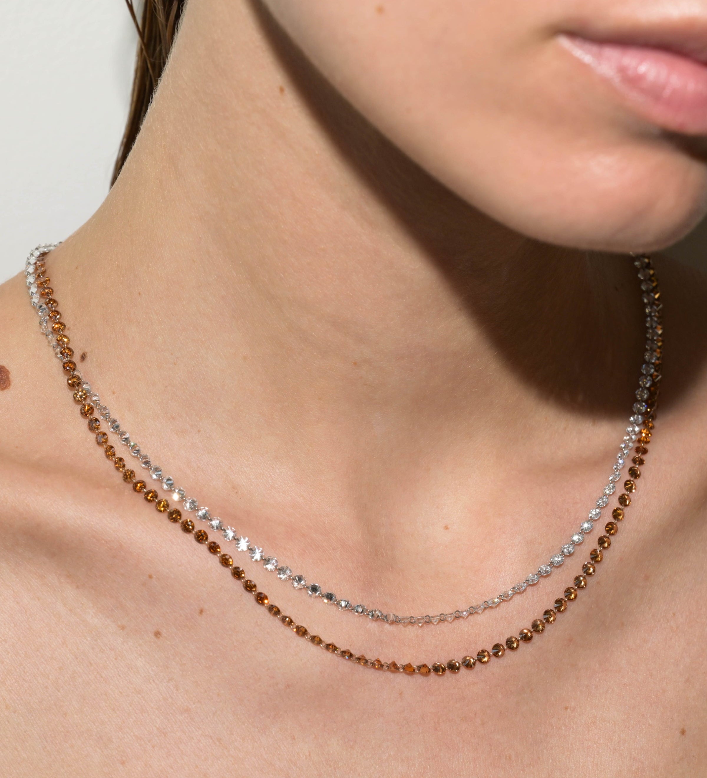 Dorsey - 14K FLOATING ETERNITY NECKLACE IN LAB DIAMOND, 14K YELLOW GOLD