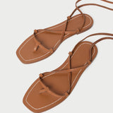 Loeffler Randall - Lianna Cognac Lace-Up Sandal