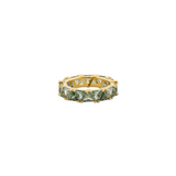Dorsey - THEODORA DOUBLE TRILLION, LAB LIGHT GREEN SPINEL RING, GOLD