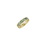 Dorsey - THEODORA DOUBLE TRILLION, LAB LIGHT GREEN SPINEL RING, GOLD
