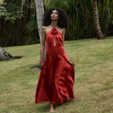 DÔEN - LILAIA DRESS -- FIERY CORAL