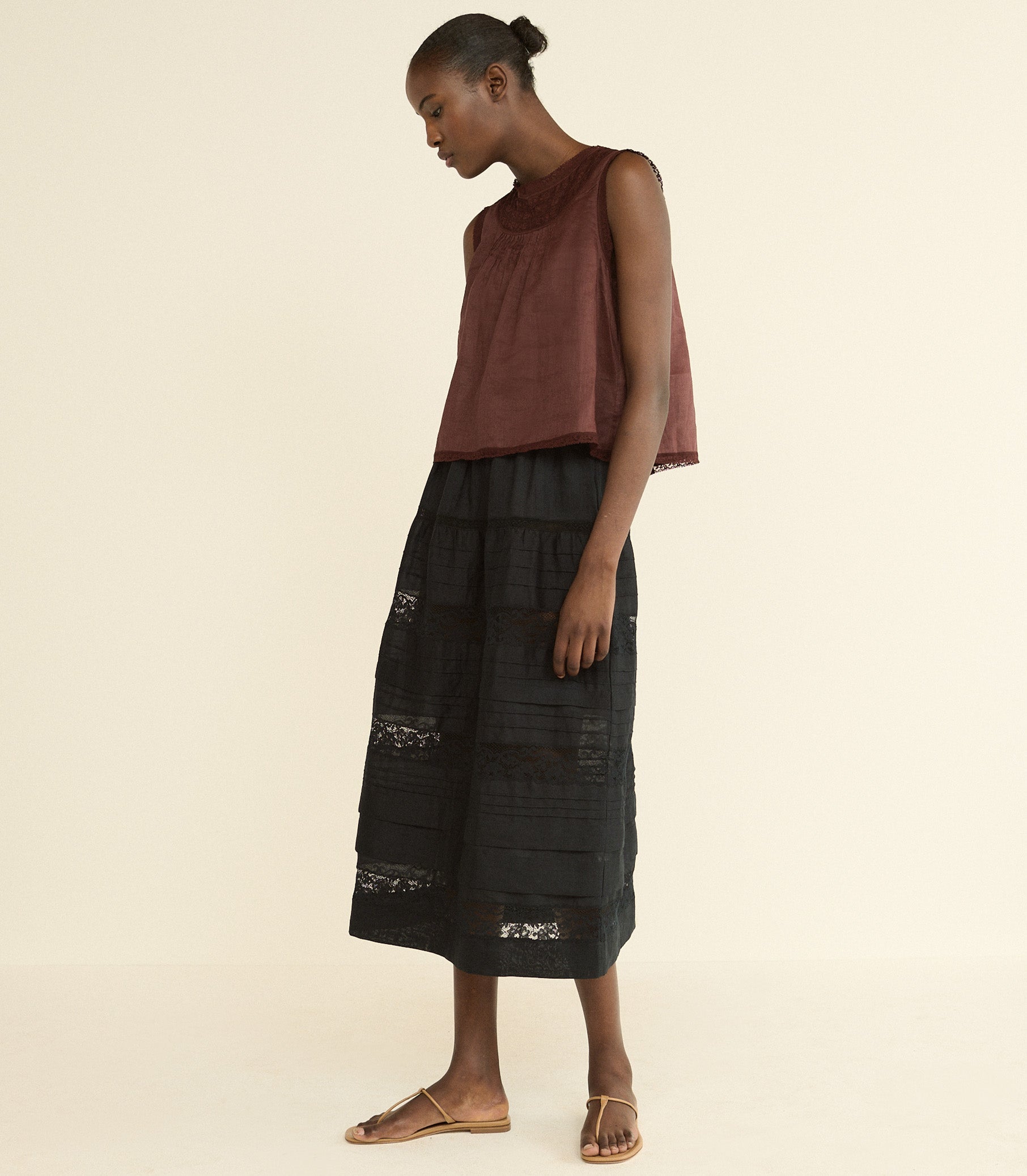 DOEN - LILETTA TOP - - DAHLIA