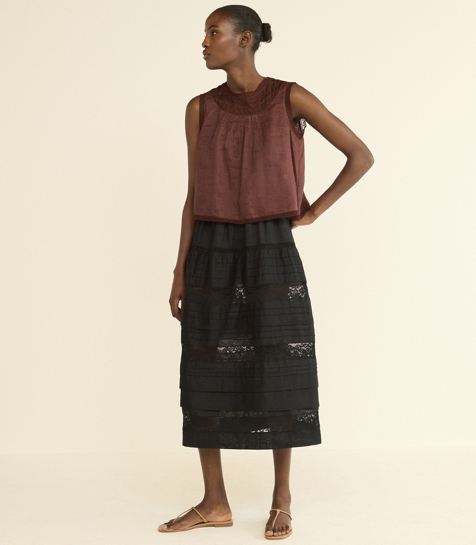 DOEN - LILETTA TOP - - DAHLIA