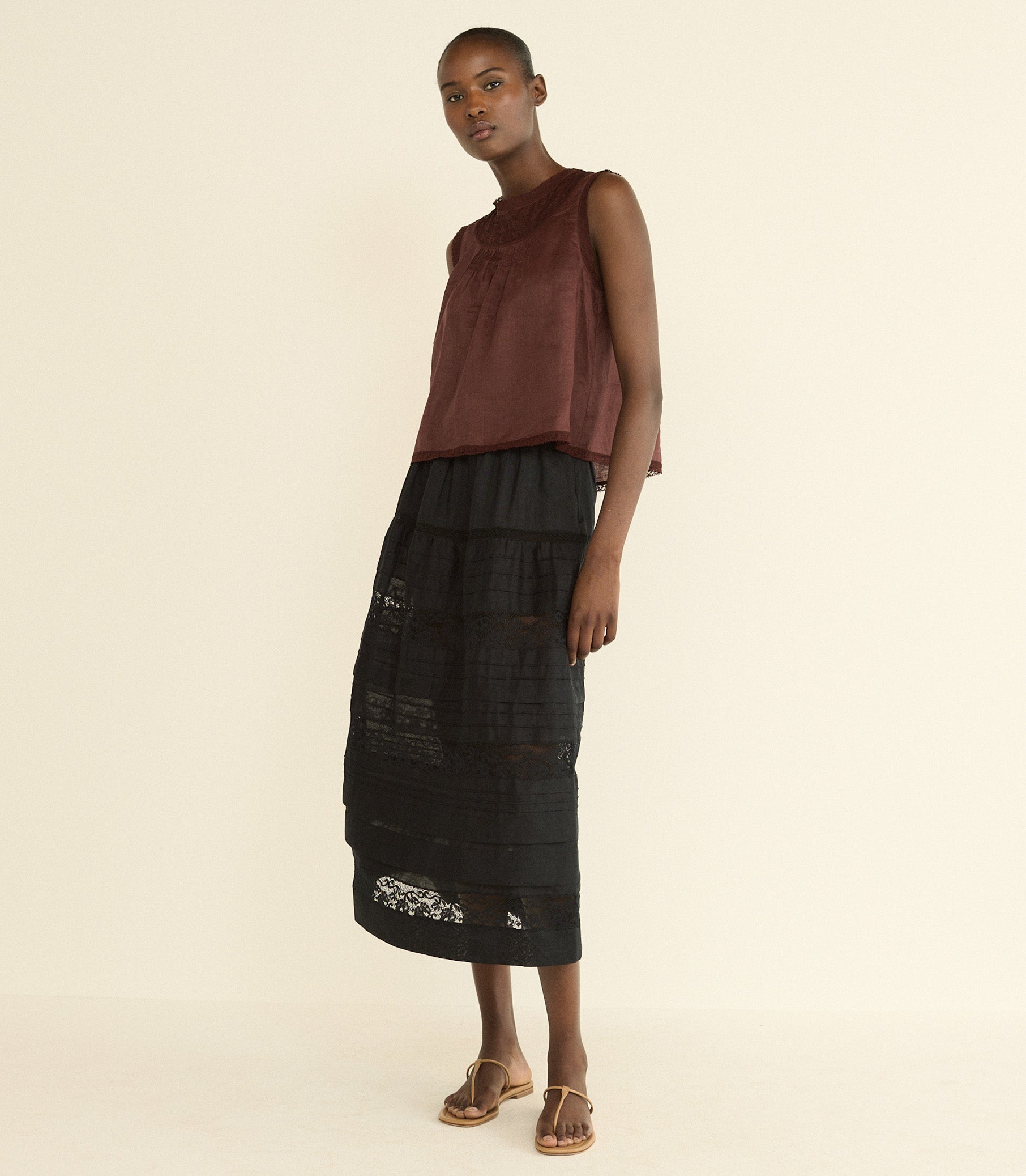 DOEN - LILETTA TOP - - DAHLIA