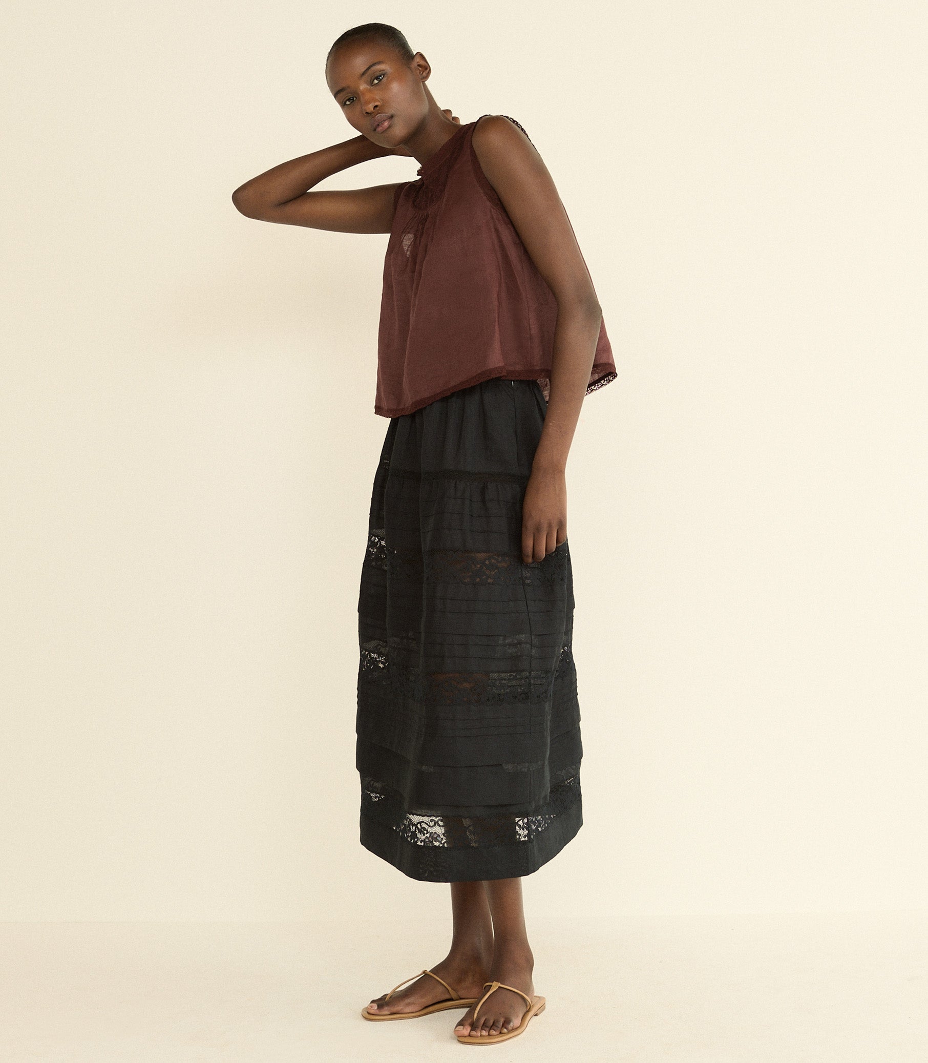 DOEN - LILETTA TOP - - DAHLIA